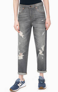 Джинсы бойфренд с рваными деталями United Colors of Benetton