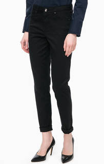 Черные хлопковые брюки United Colors of Benetton