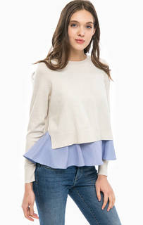 Бежевый джемпер с дополнительным топом Only