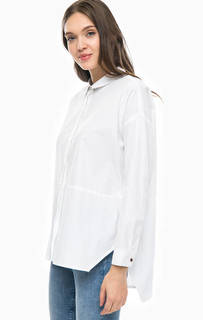 Белая рубашка свободного кроя Only