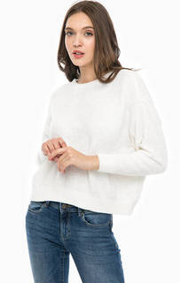 Укороченный джемпер молочного цвета Only