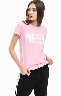 Хлопковая футболка с принтом Only