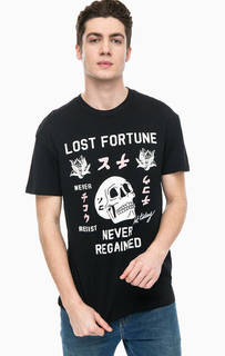 Хлопковая футболка с принтом Jack & Jones