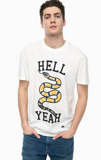 Хлопковая футболка с принтом Jack & Jones