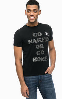 Хлопковая футболка с вышивкой и принтом Replay