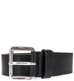 Черный кожаный ремень Replay