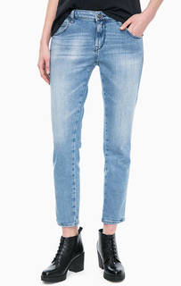 Зауженные джинсы с заломами и потертостями Replay