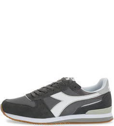 Текстильные кроссовки с замшевыми вставками Diadora