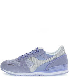 Сиреневые текстильные кроссовки Diadora