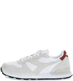 Текстильные кроссовки с замшевыми вставками Diadora
