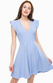 Синее платье с глубоким декольте Kocca