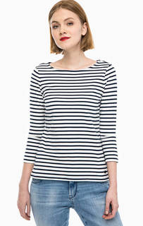 Хлопковый джемпер в полоску Tom Tailor