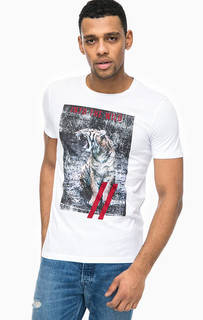 Хлопковая футболка с принтом Tom Tailor Denim