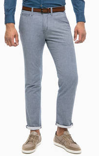 Брюки из хлопка с ремнем Tom Tailor Denim