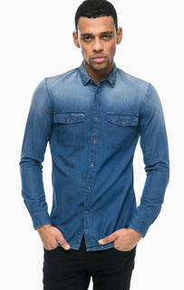 Рубашка с вышивкой на спине Tom Tailor Denim