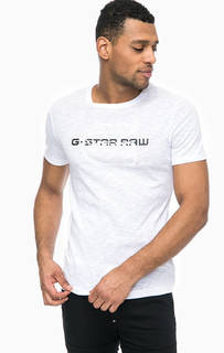 Хлопковая футболка с логотипом бренда G Star RAW