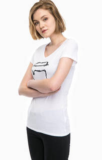 Хлопковая футболка с глубоким вырезом G Star RAW