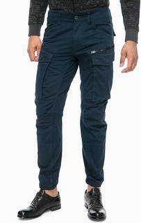 Синие хлопковые брюки карго G Star RAW