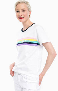 Белая хлопковая футболка с круглым вырезом Pepe Jeans