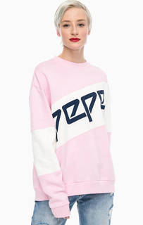 Хлопковый свитшот оверсайз Pepe Jeans