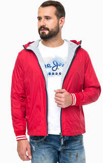 Красная куртка с капюшоном Pepe Jeans