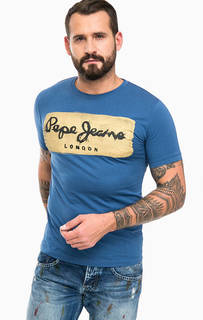 Хлопковая футболка с принтом Pepe Jeans