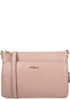 Маленькая кожаная сумка через плечо Furla