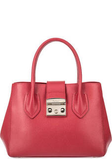 Кожаная сумка со съемным плечевым ремнем Furla
