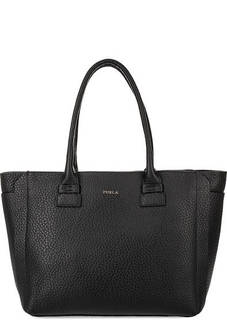 Сумка из зерненой кожи в форме трапеции Furla