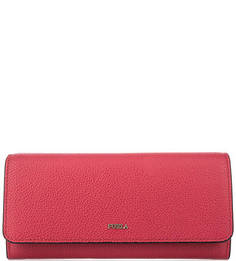 Красный кошелек из зерненой кожи Furla