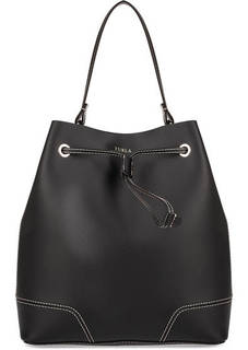 Сумка из гладкой кожи на кулиске Furla
