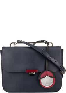 Маленькая кожаная сумка с откидным клапаном Furla