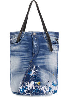 Вместительная сумка из денима Replay