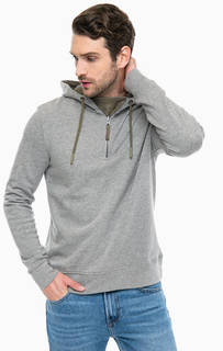 Серая толстовка с вырезом на молнии Mustang