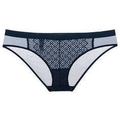 Кружевные трусы-слипы синего цвета Dkny