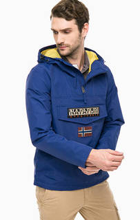 Синяя куртка с карманом и капюшоном Napapijri