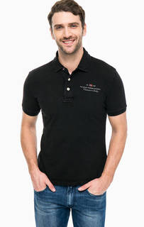 Хлопковая футболка поло с вышивкой Napapijri