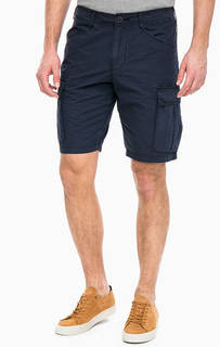 Синие хлопковые шорты с карманами Napapijri