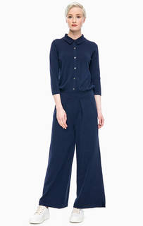 Трикотажный комбинезон с отложным воротничком Stefanel