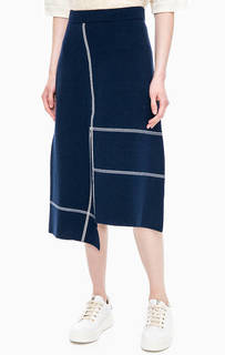 Трикотажная юбка асимметричного кроя Stefanel