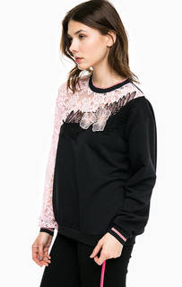 Свитшот оверсайз с кружевом Pinko