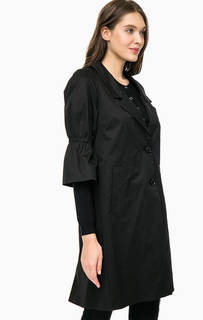 Черный тренчкот с рукавами 3/4 Liu Jo
