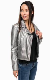 Серебристая куртка-косуха Liu Jo