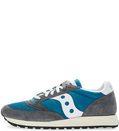 Текстильные кроссовки с замшевыми вставками Saucony