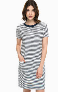 Платье в полоску с накладными карманами Barbour