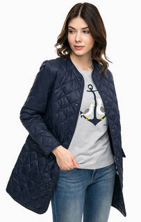 Удлиненная куртка на кнопках Barbour