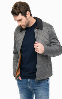 Куртка цвета хаки с вельветовым воротничком Barbour