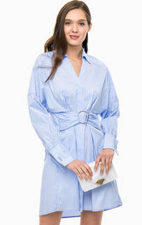 Платье-рубашка синего цвета в полоску Marciano Guess