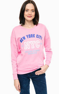 Розовый свитшот с принтом Only