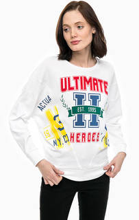 Белый свитшот с принтом Only